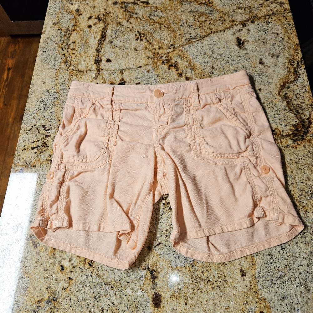 Size 26 Level 99 Peach Shorts